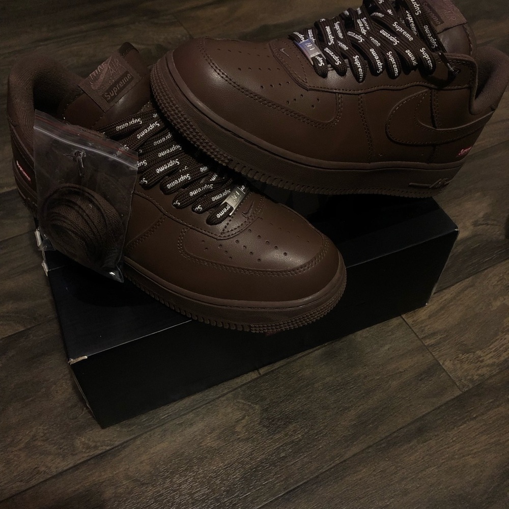 Nike Men's Brown Supreme Nike AF1s